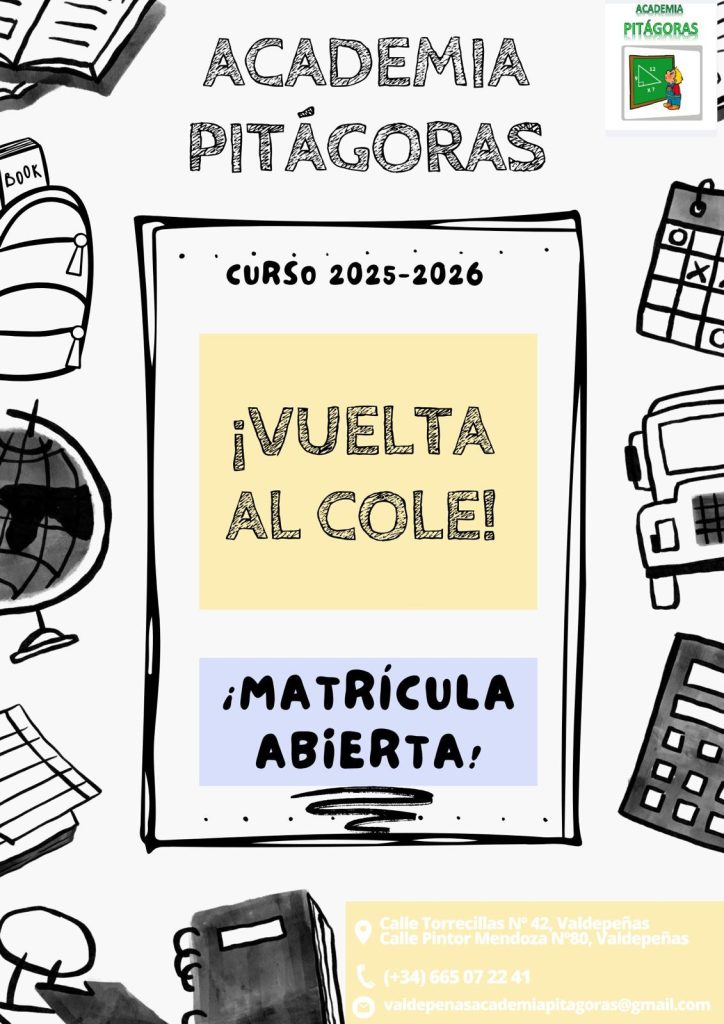 Academia Pitágoras anuncio escolar